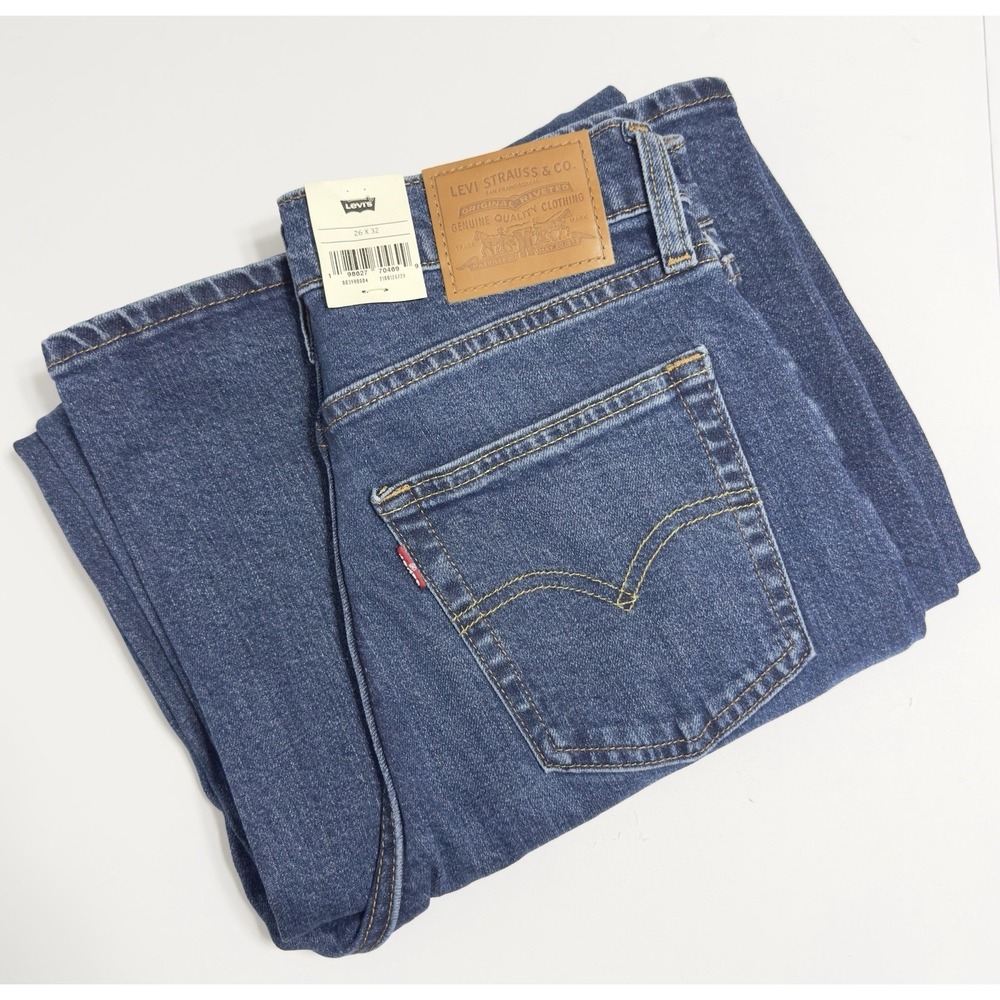 Levis Premium Women's 728 High Rise Wide Leg Jeans Sz 26 Baggy Y2k VTG Retro 31"